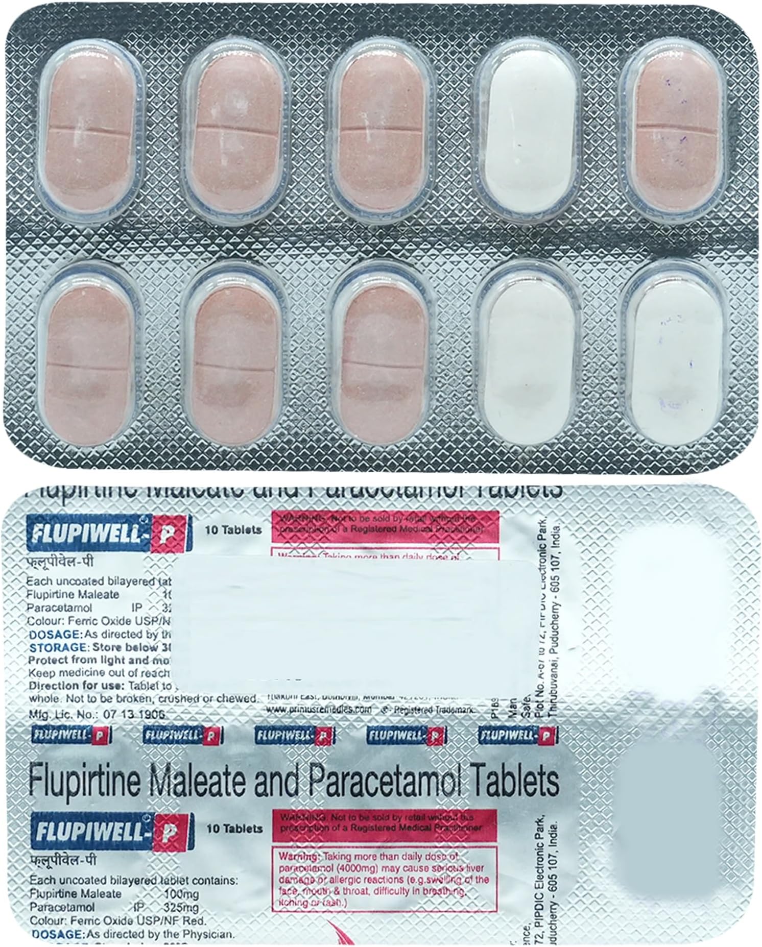 Flupiwell-P - Strip of 10 Tablets