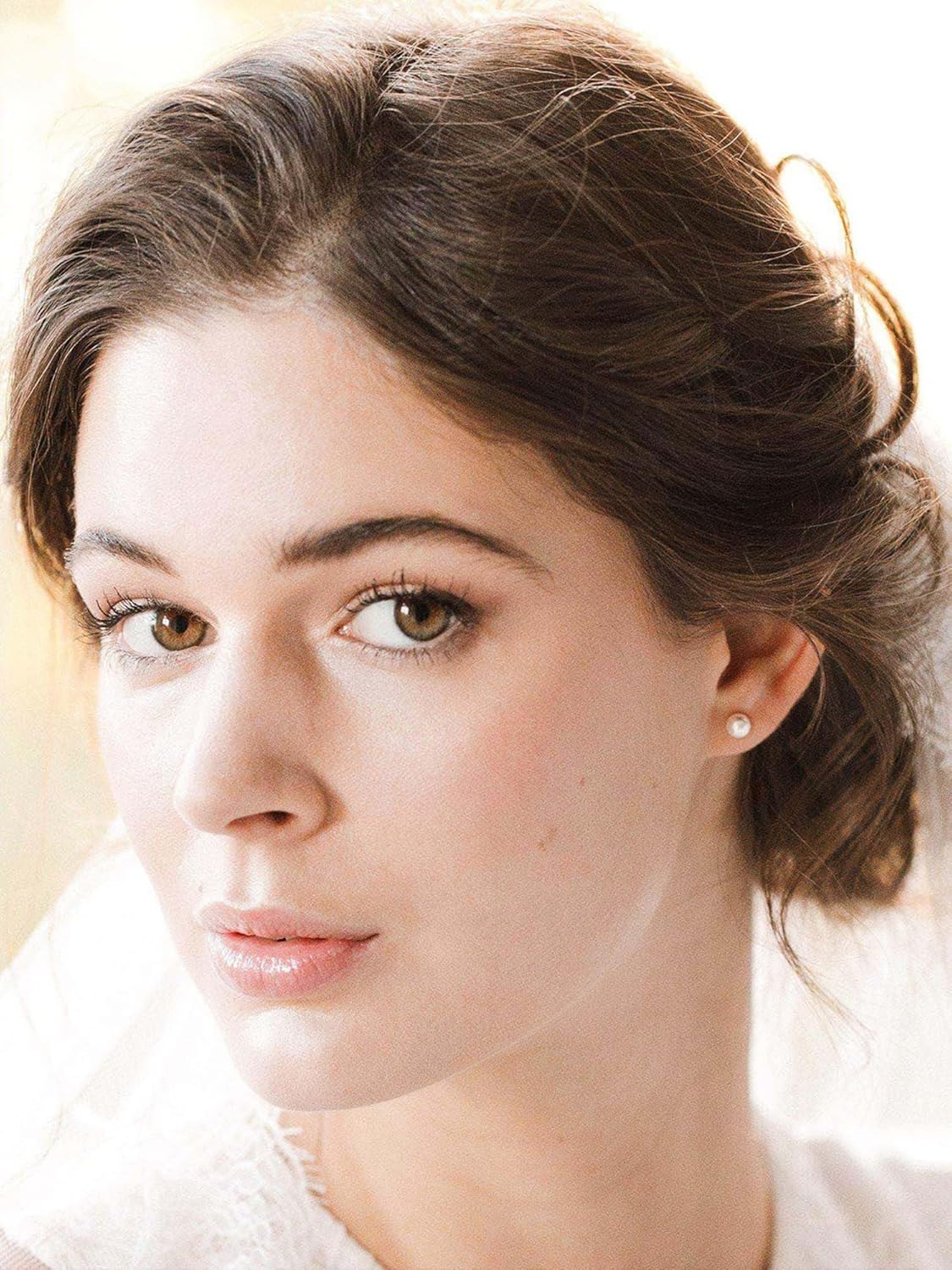 ChicSilver 4-10mm White Freshwater Cultured Pearl Earrings Sterling Silver Studs for Women Girls Sensitive Ear - Image 3