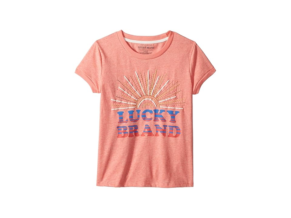 

Lucky Brand Kids Maisie Tee (Big Kids) (Shell Pink) Girl's T Shirt