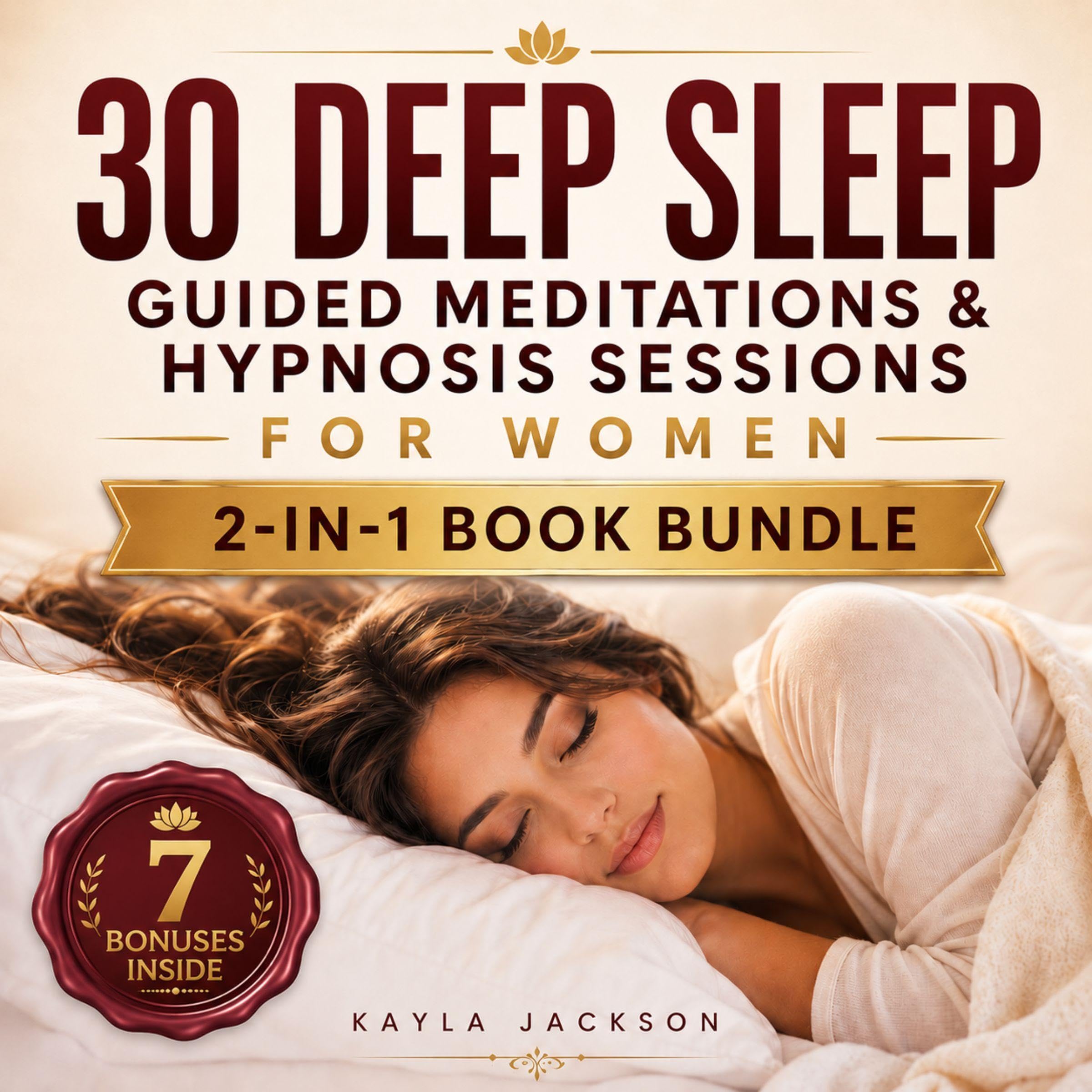 Cover art for 30 Deep Sleep Guided Meditations & Hypnosis Sessions for Women