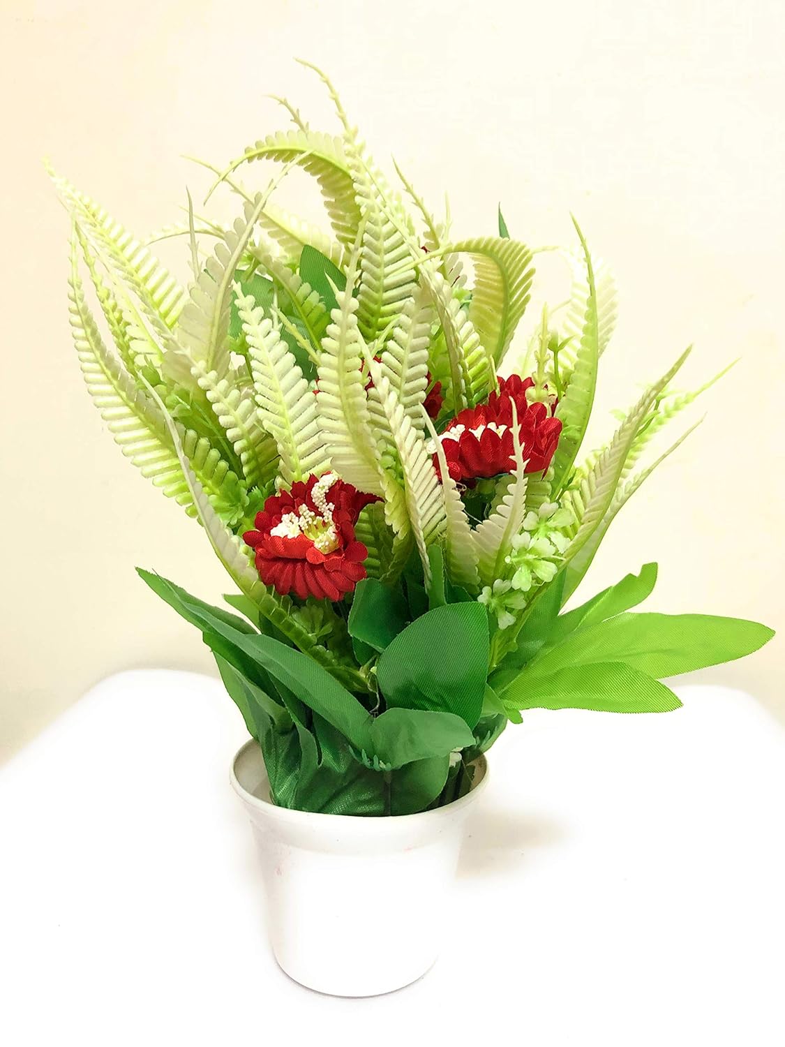Buy Green Farms Artificial Flowers with Plastic Port for Home