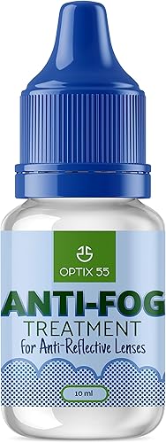 Optix 55 Tratamiento antivaho para lentes antirreflectantes (paquete de 1) | Anti niebla para gafas, gafas, máscara de esnórquel, máscaras de esquí