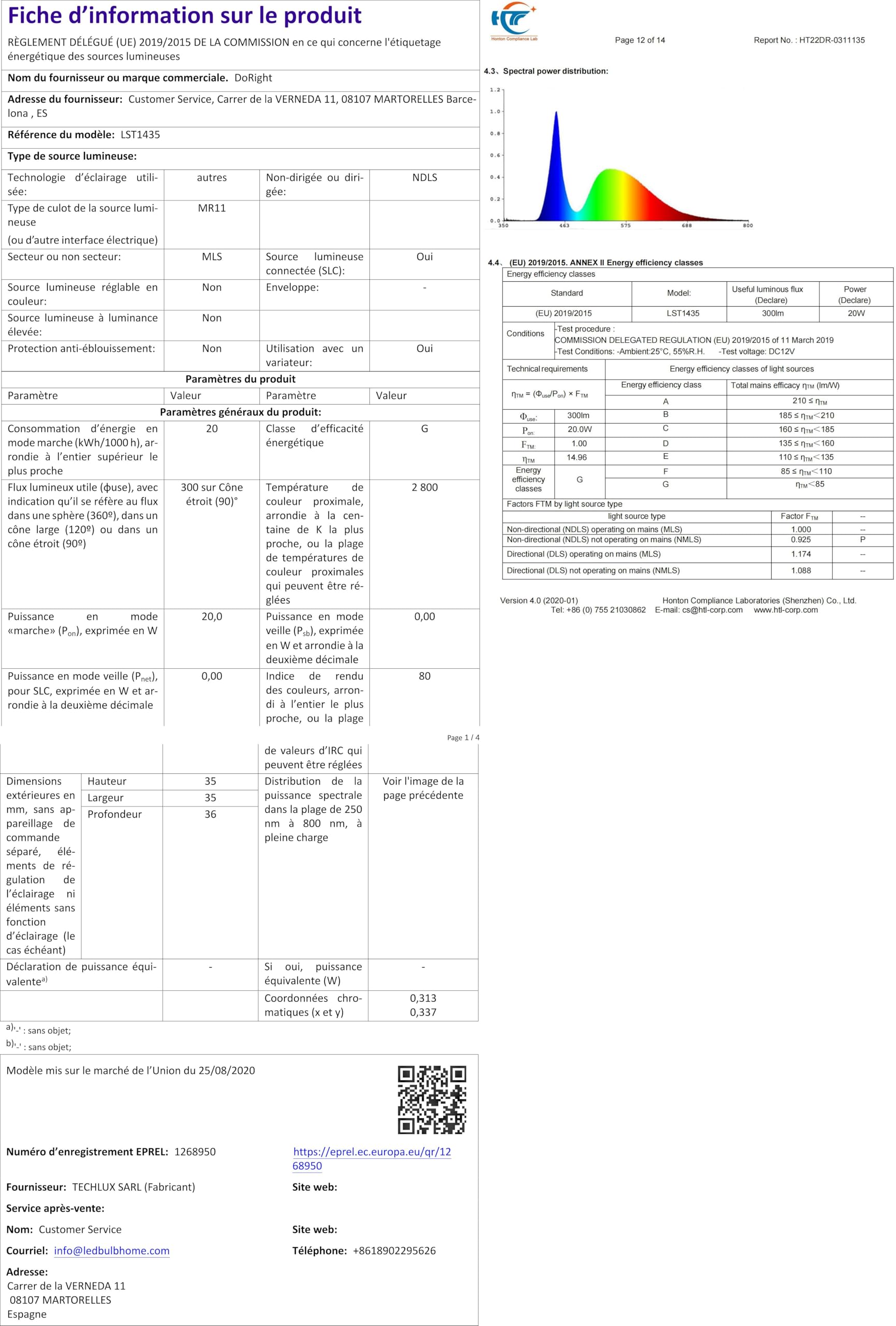 Y.W.Licht 10 Ampoules MR11 GU4 20W Halogène Lampe 12V Réflecteur