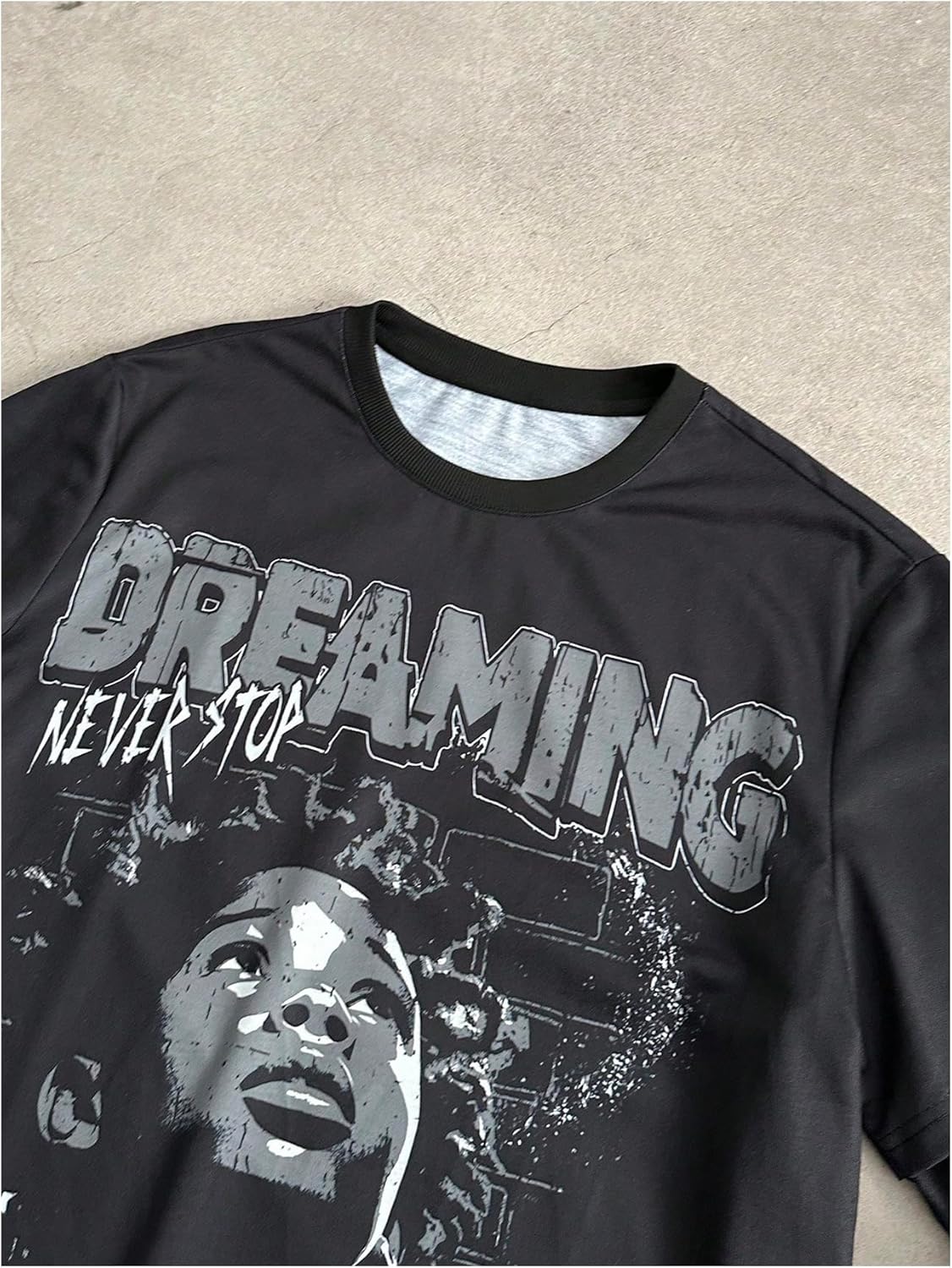 SOLY HUX Men's Letter Graphic Tees Crew Neck Long Sleeve 2 in 1 T Shirt Tops Streetwear - Image 3