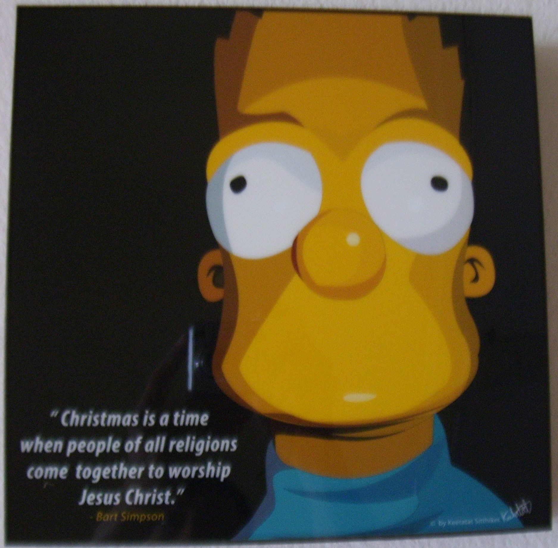 Bart Simpson Gross Photo Floater Frame 10"x10"