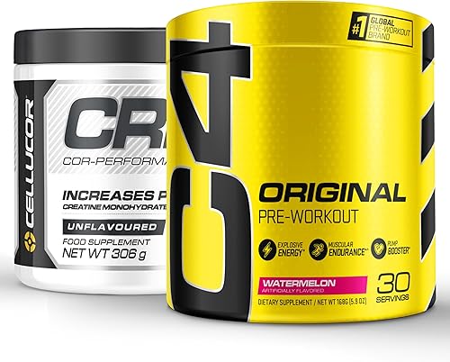 Conjunto de creatina y preentrenamiento de Cellucor
