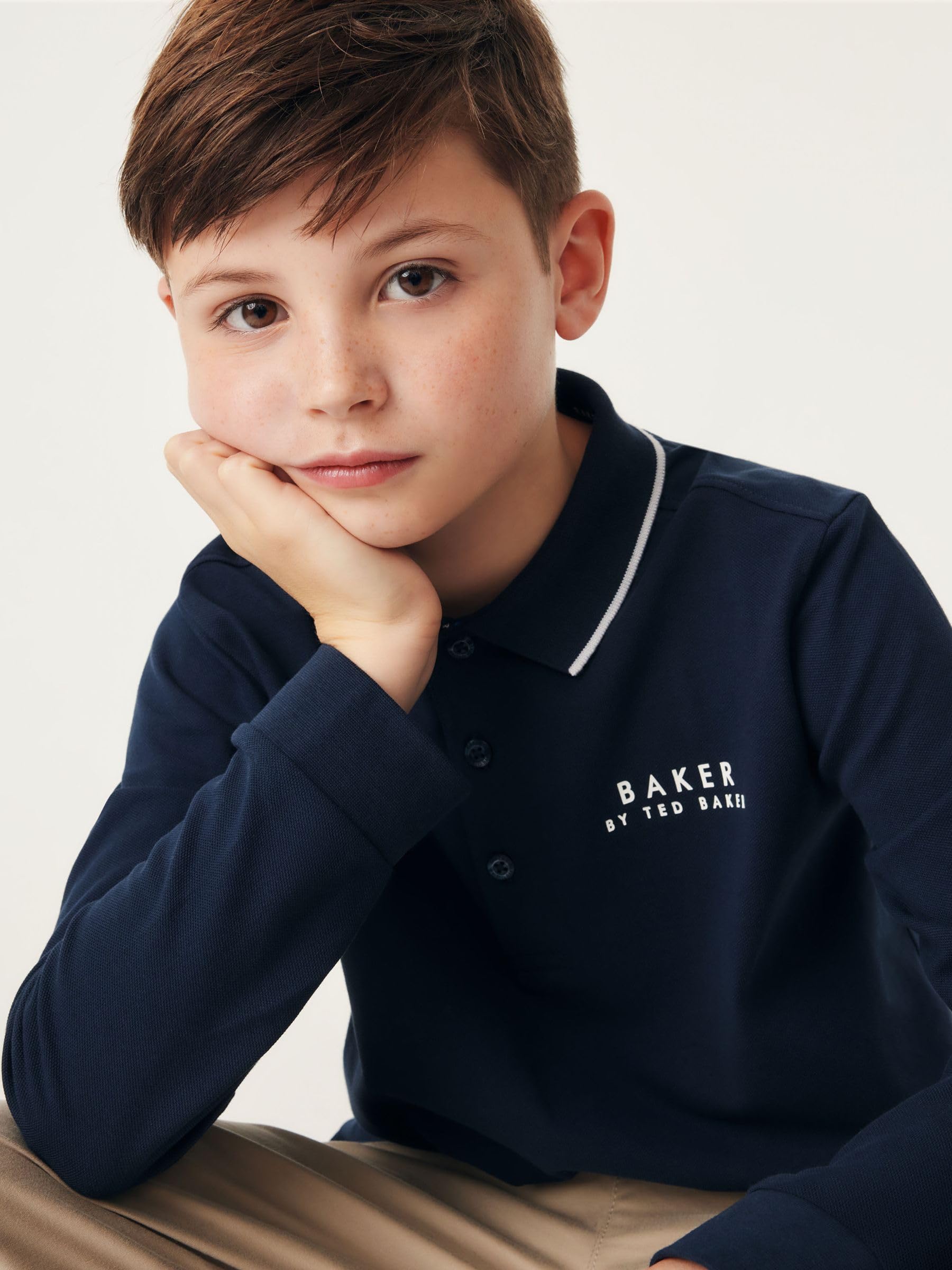 Ragazzo - Polo a Maniche Lunghe | Bambino, Realizzata in morbido cotone, Lavabile in lavatrice