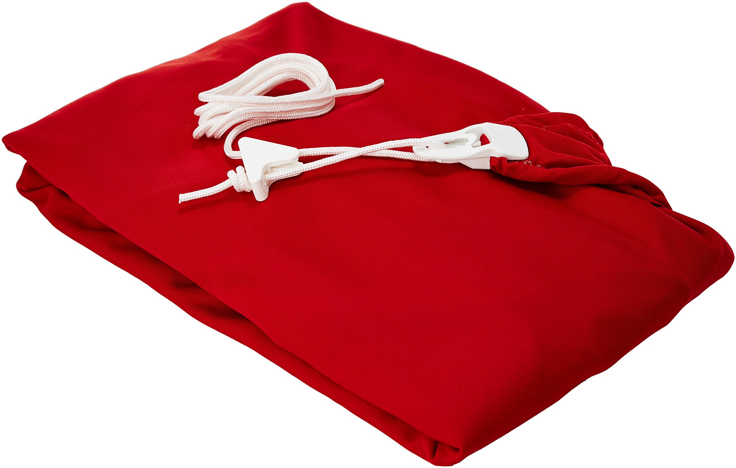 Voile d'ombrage carré extensible rouge cerise 3x3m pour vos déjeuners de jardin