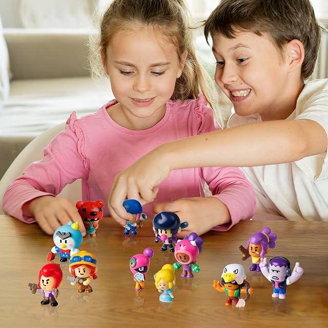Foto 4 de 6 de Bizak Brawl Stars Pack 2 Figuras de 6 cm. en Caja, Personajes de Nita y Jessie, (64112015-5)