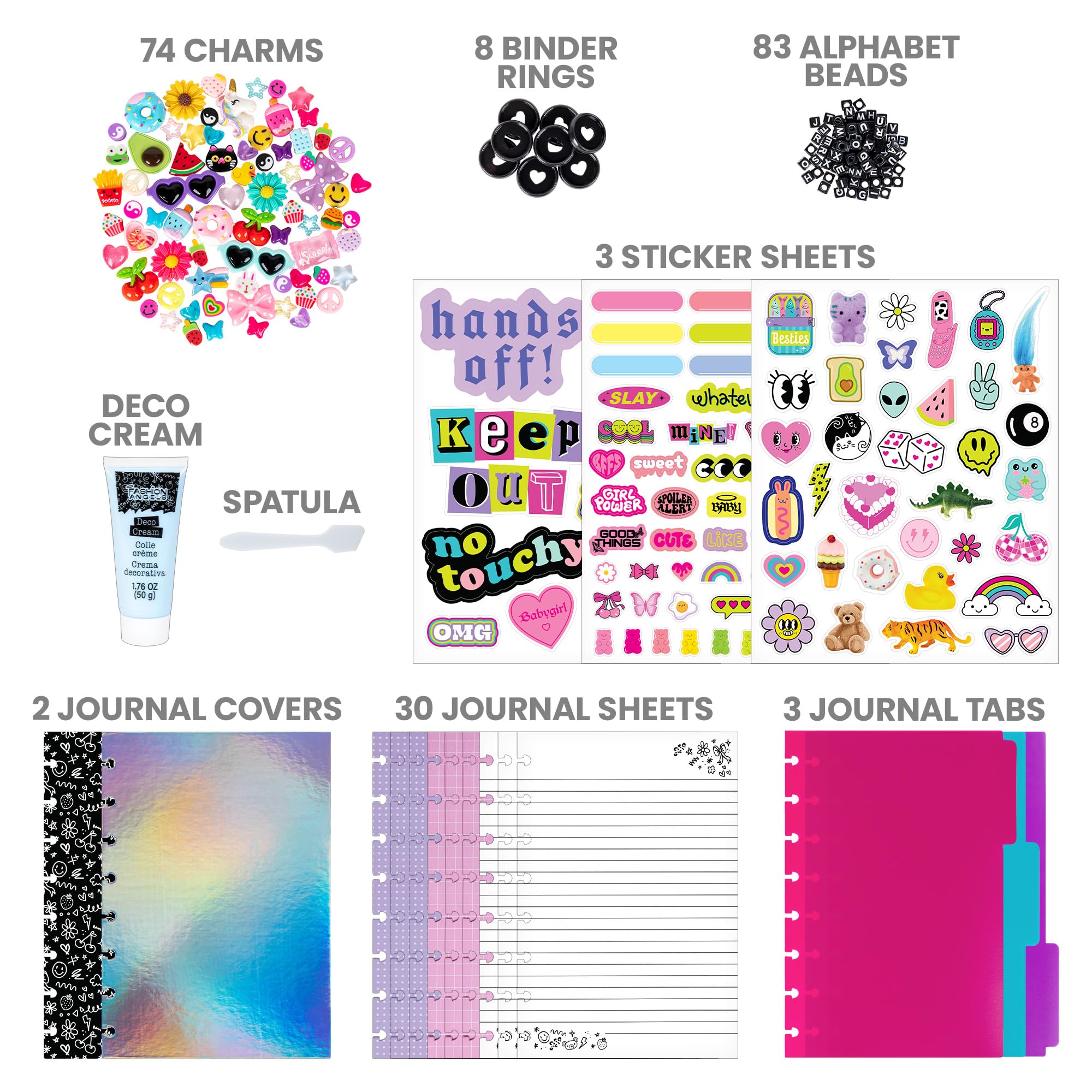 Basic Fun Fashion Angels Kit DIY Diario Creativo Chaotic Crafts, +8 años