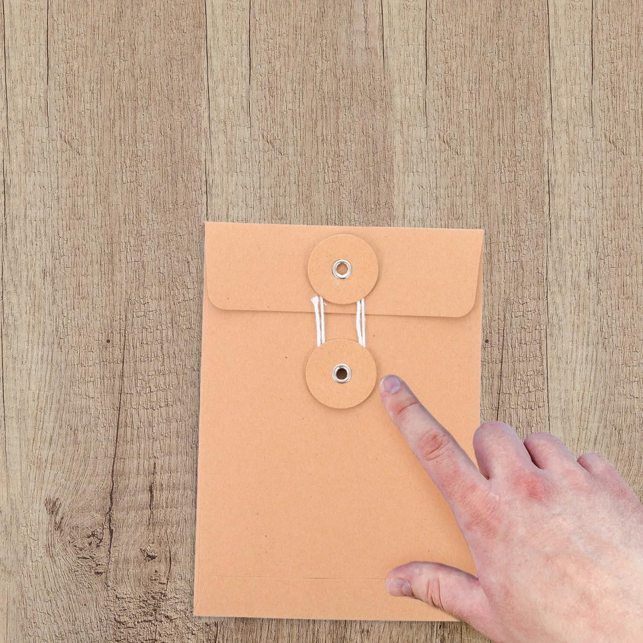 ifundom 75piezas Carpeta De Documentos De Papel Kraft De Bolsa De Almacenamiento Cierre De Cuerda Para Archivar y Proteger Documentos Importantes
