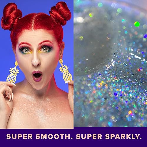 Miniatura 4 de UNICORN SNOT Gel holográfico con purpurina facial y corporal  Maquillaje con purpurina navideña rellenos de calcetines navideños y regalo de Navidad