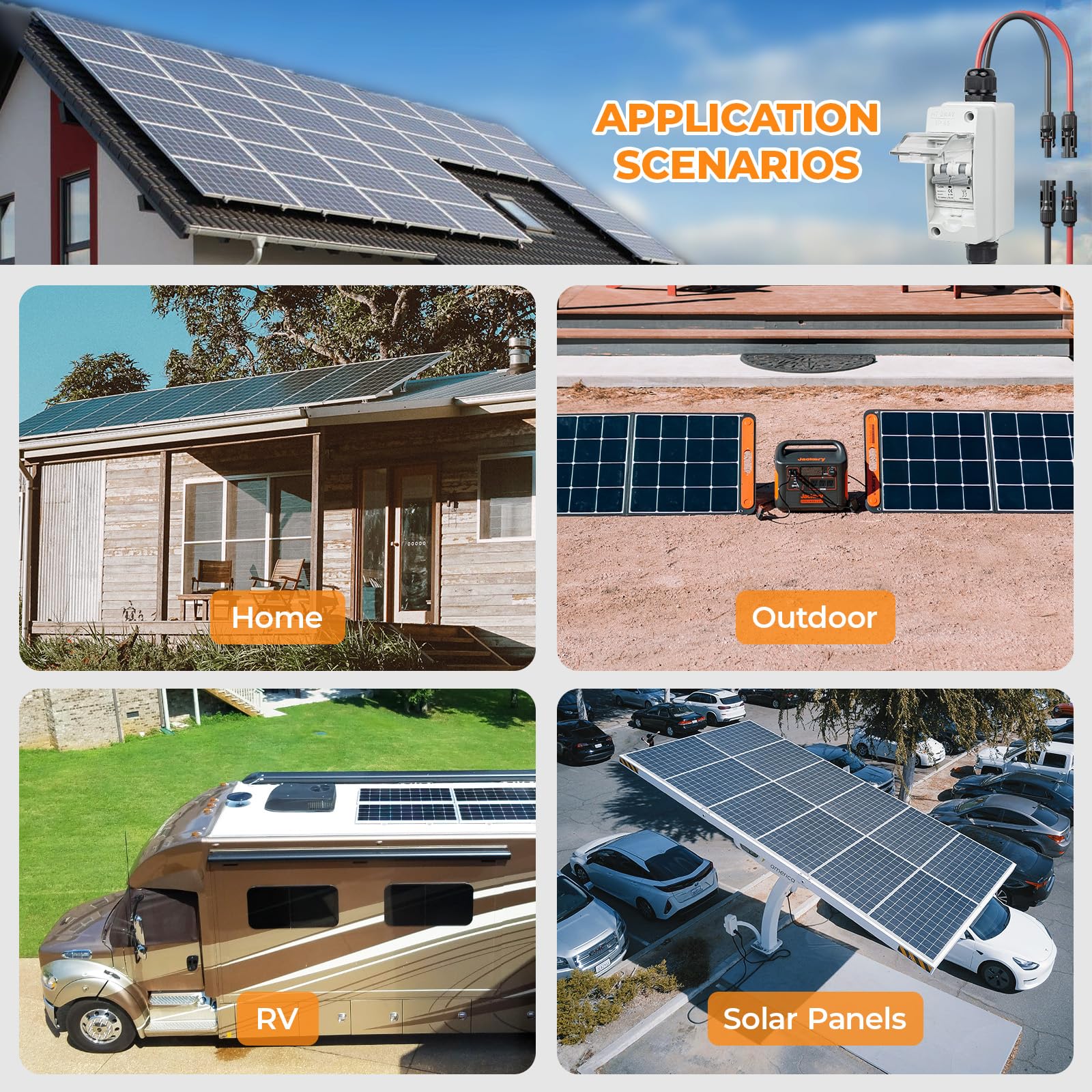 Snapklik.com : Pjerjzn Solar Panel Disconnect Switch 1000V 16A PV ...