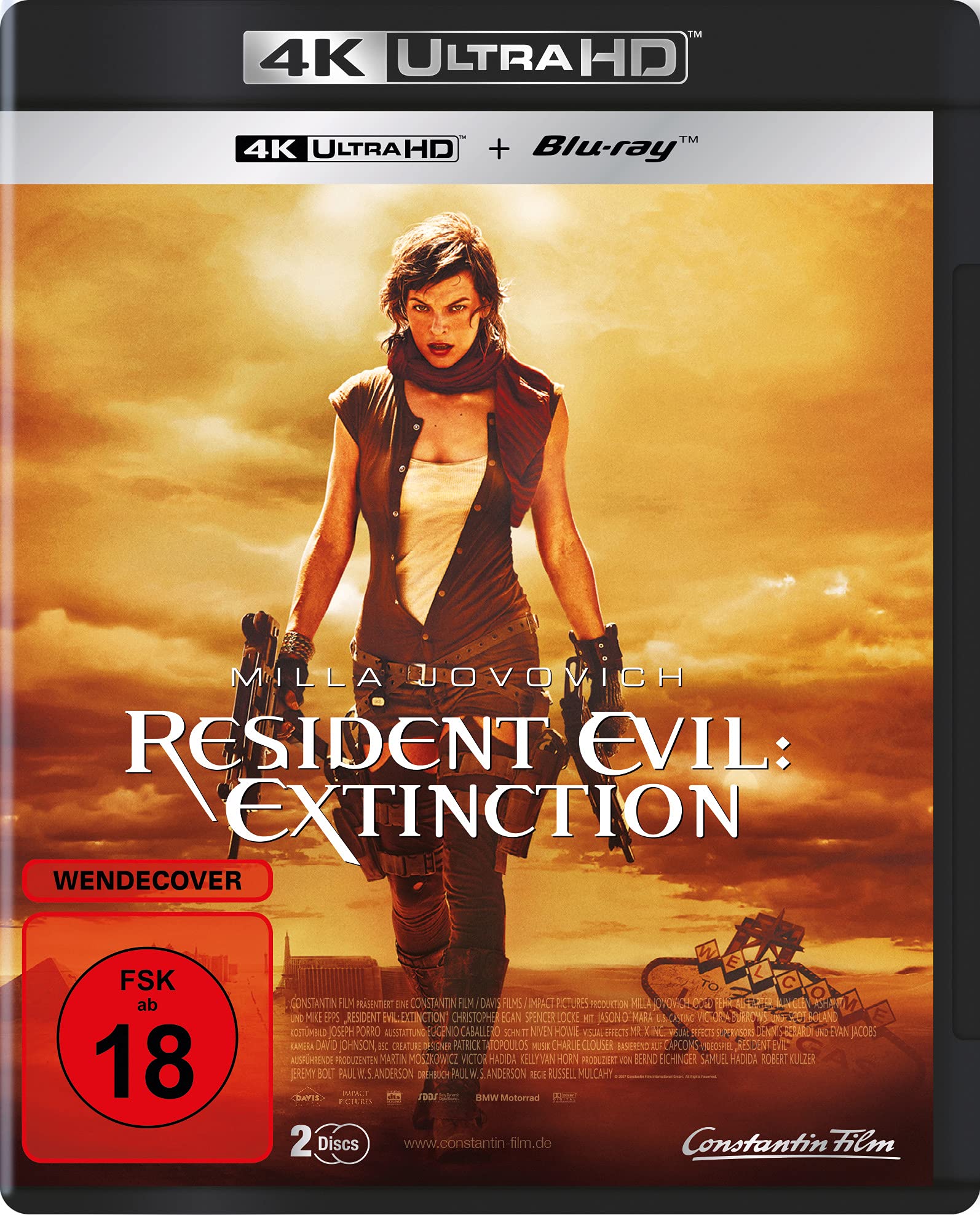 Resident Evil Extinction 4K Ultra-HD + Blu-ray 2D Alemania Blu-ray