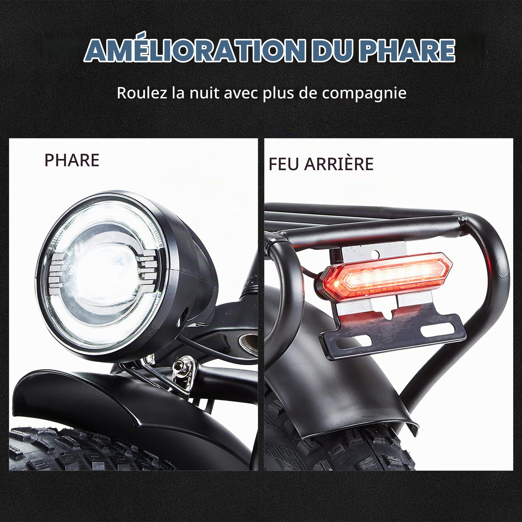 Vélo Électrique Pliant 20 Pouces VTT Electrique Adulte Homme Femme E Bike Ville,Batterie 48V/20Ah,7 Vitesses,Max.Portée 55-60km