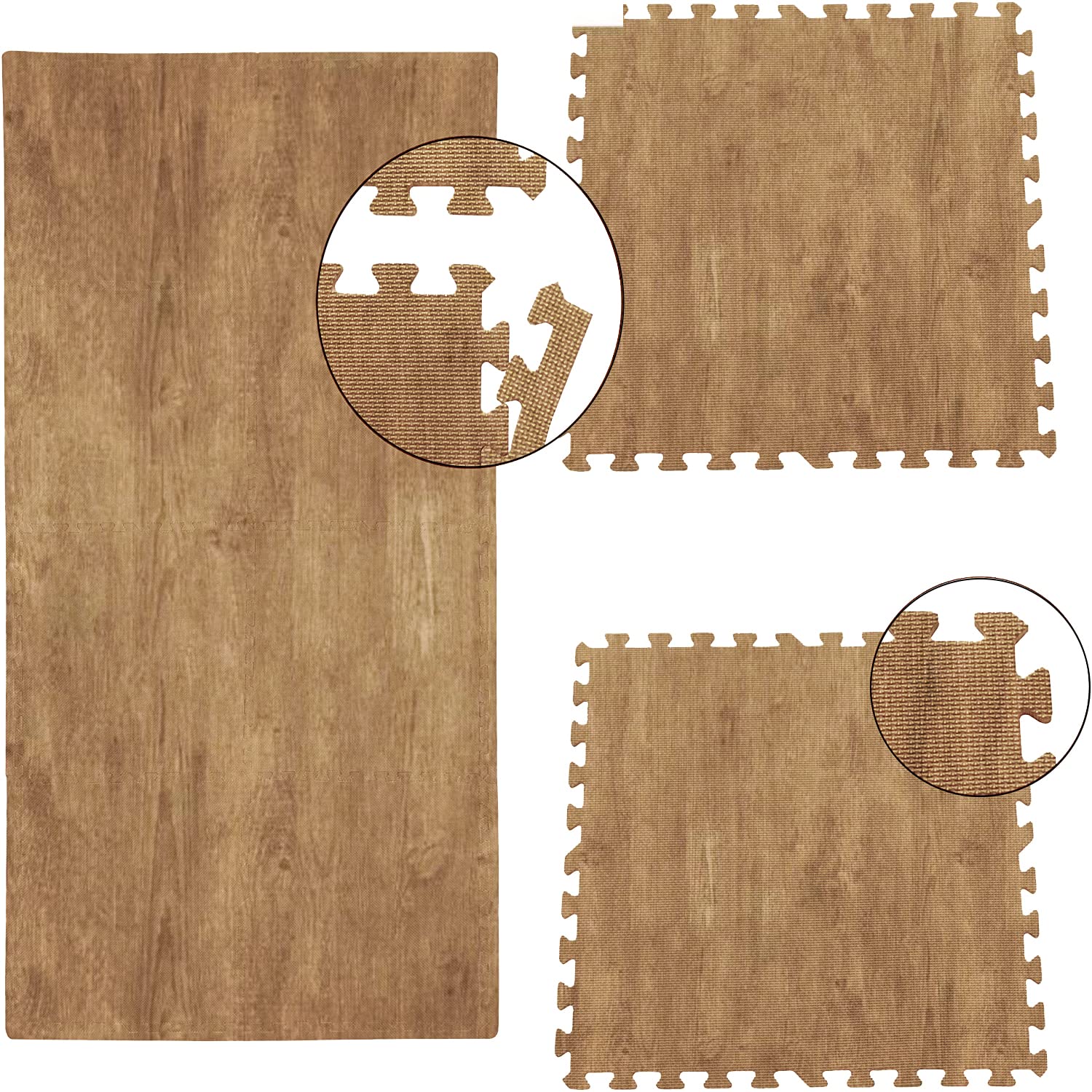 Sporttrend 24® 16 beschermmatten zonder randstukken, set in lichtbruin Sporttrend 24® 16 beschermmatten zonder randstukken, set in lichtbruin