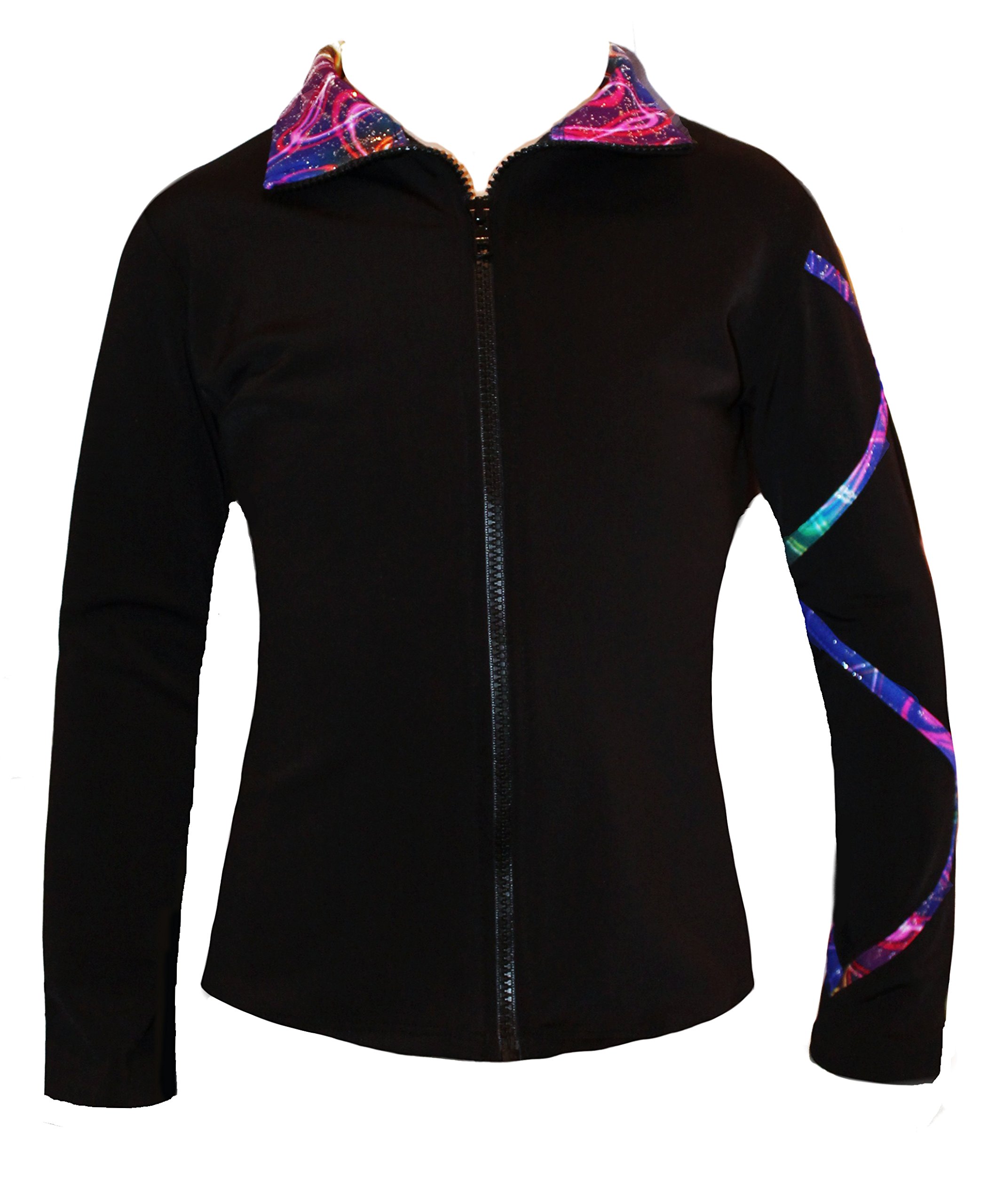 Ice FireFigure Skating Criss Cross Jacket - Silver Sky
