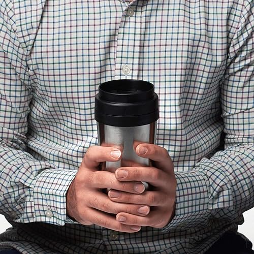 Miniatura 22 de Tazas de viaje de acero inoxidable con aislamiento personalizado, 16 onzas, juego de 50, paquete personalizado a granel, perfectas para café helado
