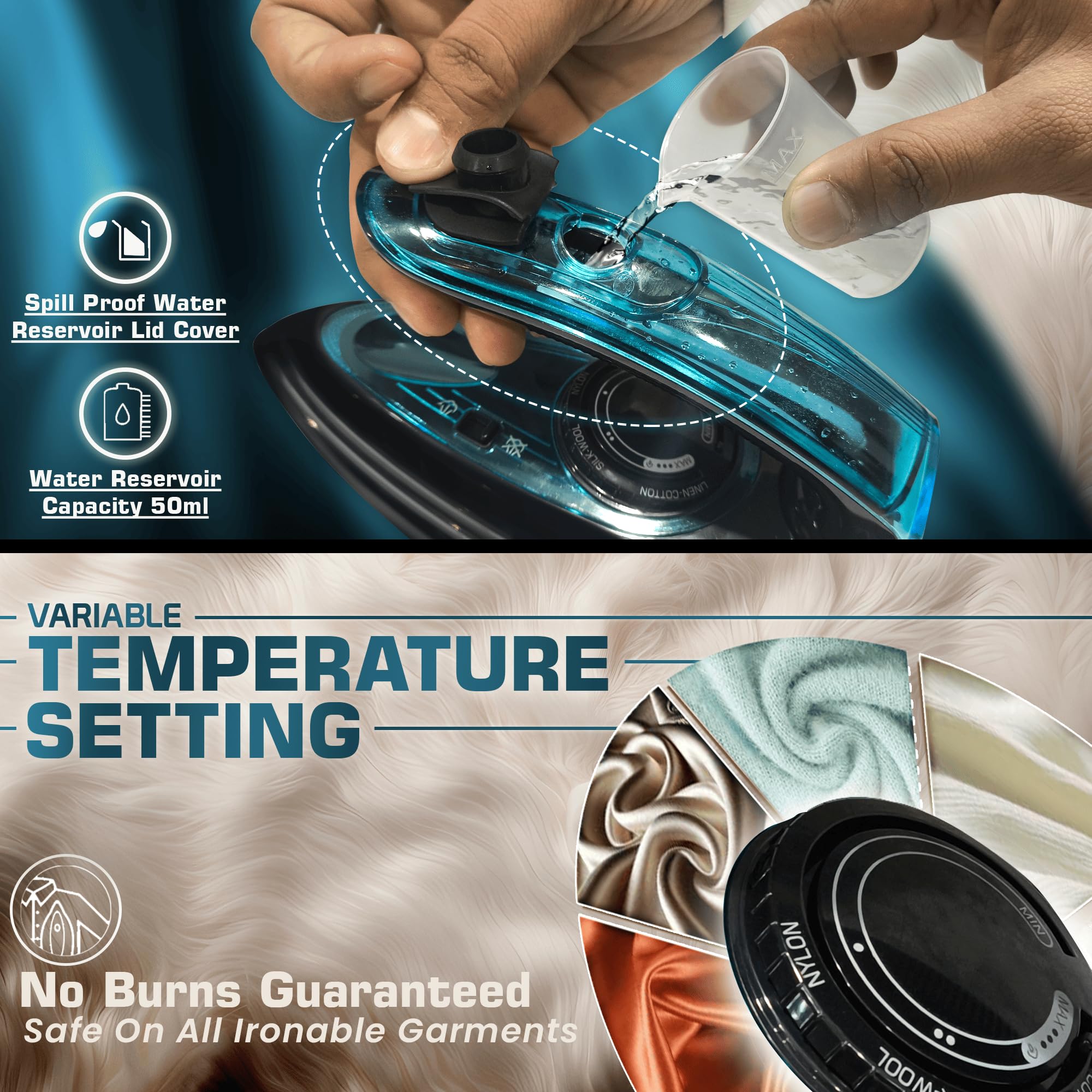 Warmex Portable Steam Iron - Travel & Home Ironing -6 Warmex Portable Steam Iron - Travel & Home Ironing -6