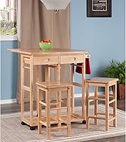 Vista 13 de Winsome Wood Suzanne - Set de cocina cuadrado, natural, haya