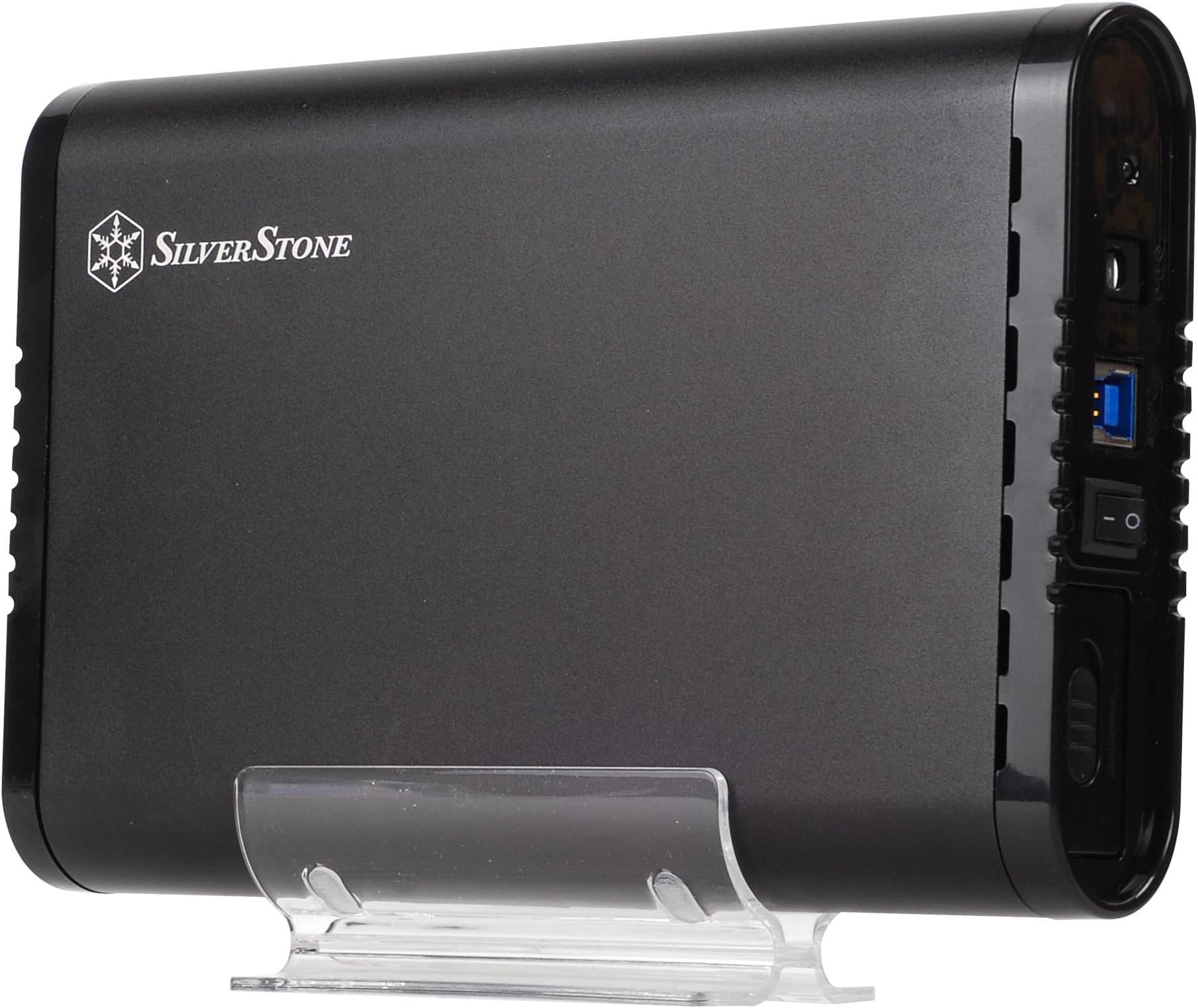 SilverStone SST-TS07 - External USB 3.0 Hard Disk Drive Enclosure Case for 3.5 Inch SATA HDD, black