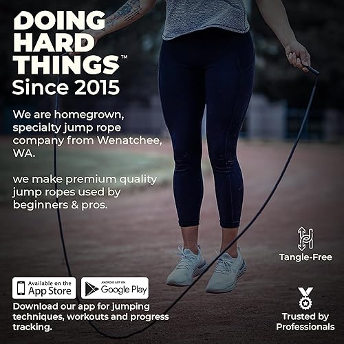 Miniatura 4 de Elite Jumps - Do Hard Things 1 Beaded Jump Ropes Crossover Jump Rope for Your Exercise Equipment Segmented Jump Rope