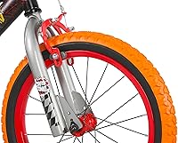 Vista 8 de Dynacraft Hot Wheels Boys BMX Bikes Sizes 12" - 18" for Ages 3-9 Years in red, Black, with Handlebar rev Grip Play Feature
