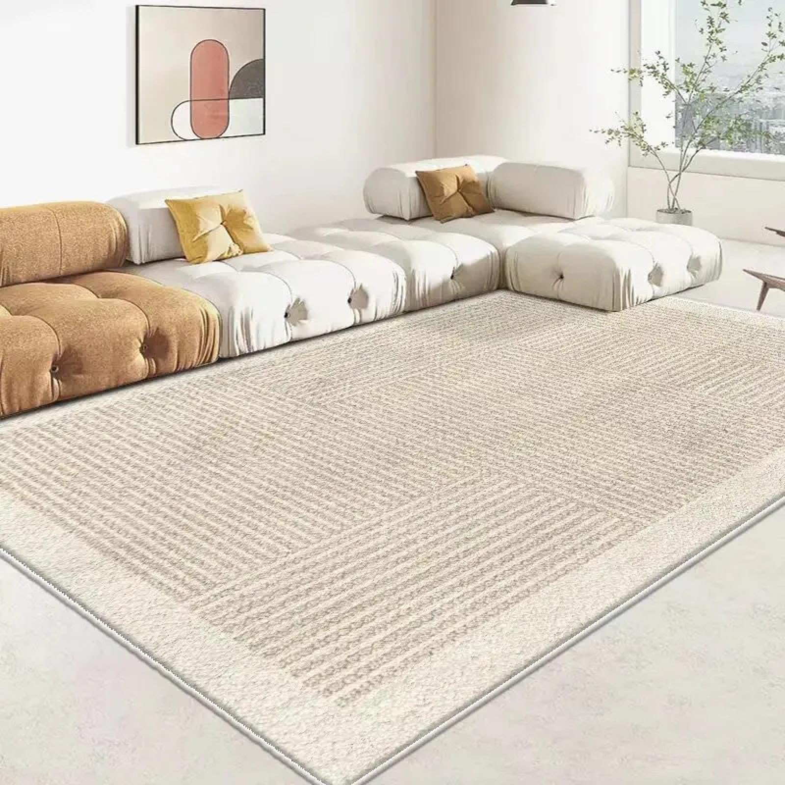 Tapis de salon grande surface pour coin lecture et ambiance cocooning de chambre