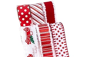 Ribbli Red Truck Christmas Ribbon - A Festive Touch for Your Holiday Decorations