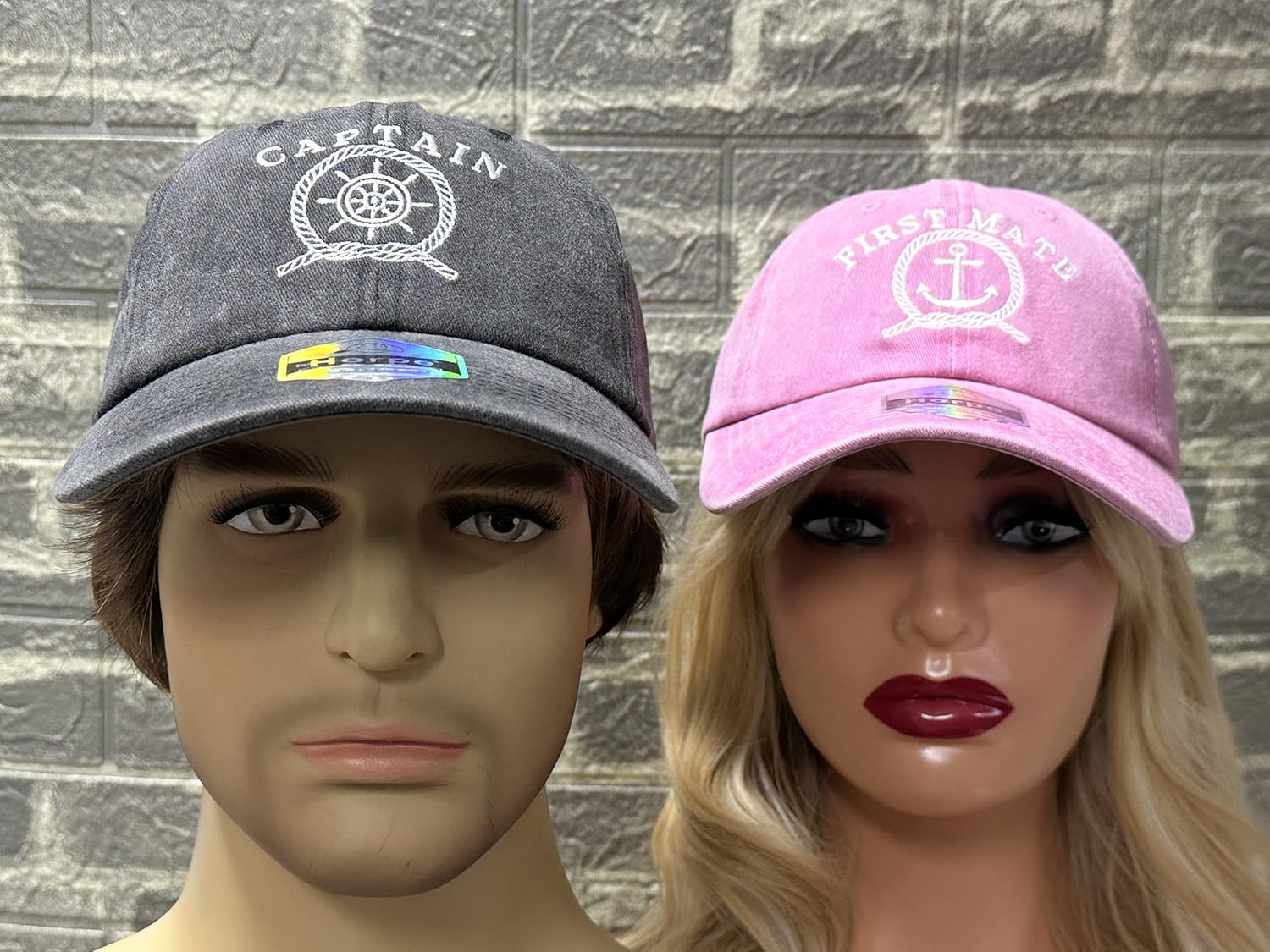 Embroidered Matching Hats for Bride Groom Hubby Wifey Grandma Grandpa Unccle Auntie Mom Men and Women - Image 5