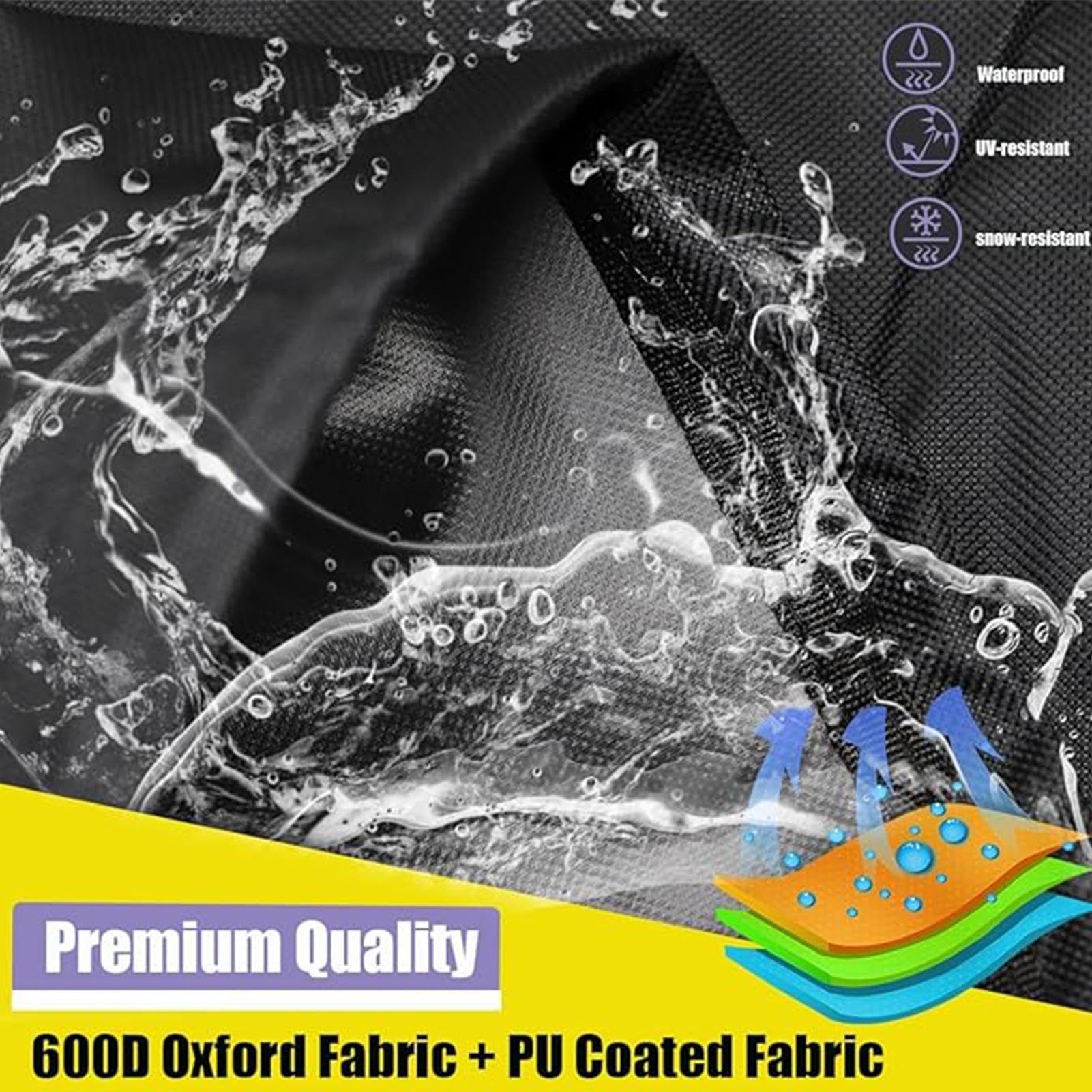 para Calentador de Piscina Orificio Ajustable para Manguera Impermeable y | Calentador Piscina Exterior Tira de Cierre de Gancho y Bucle para Protección Exterior