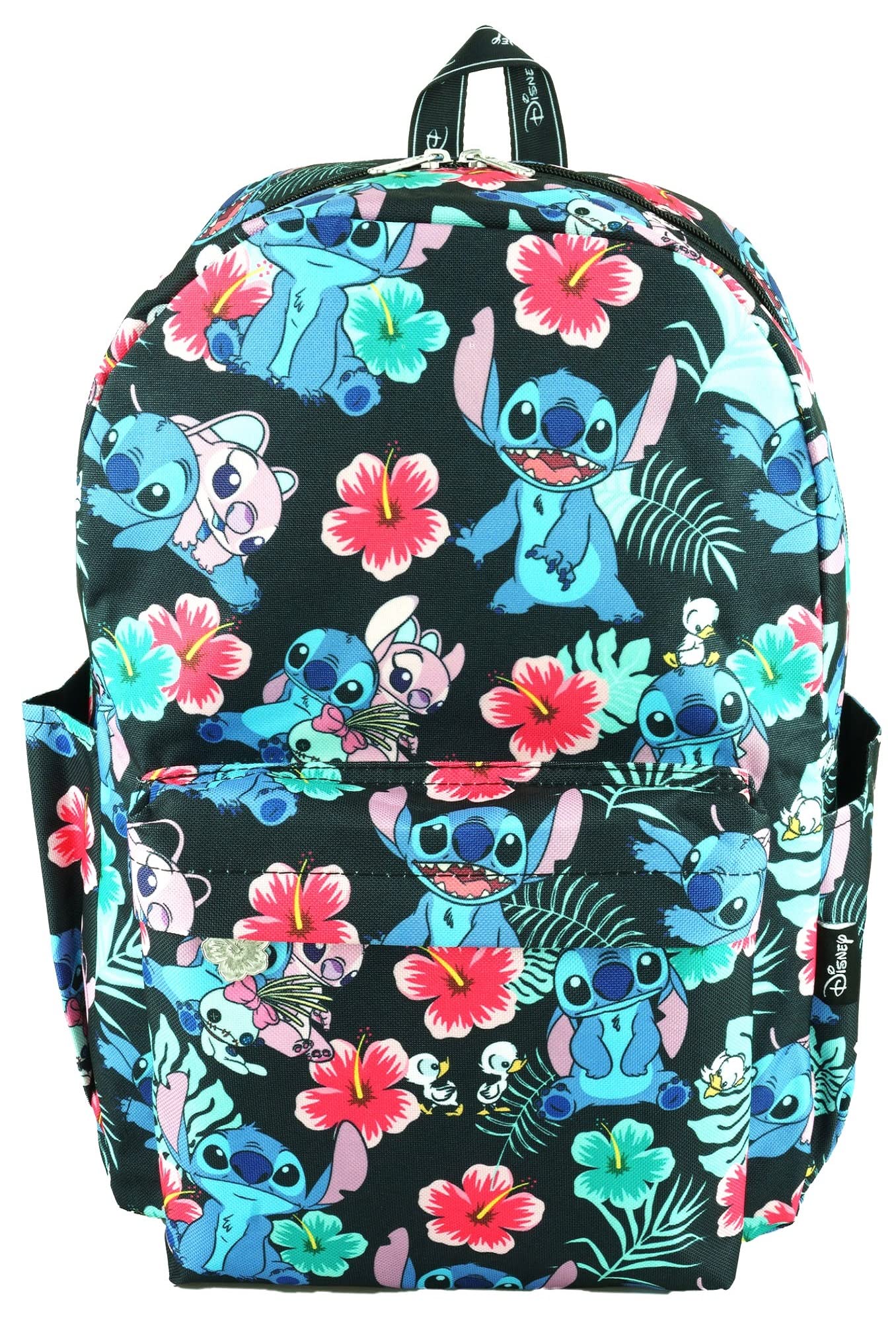 Wondapop Disney Lilo & Stitch 17 Inch Deluxe Backpack with Laptop Compartment (Black)