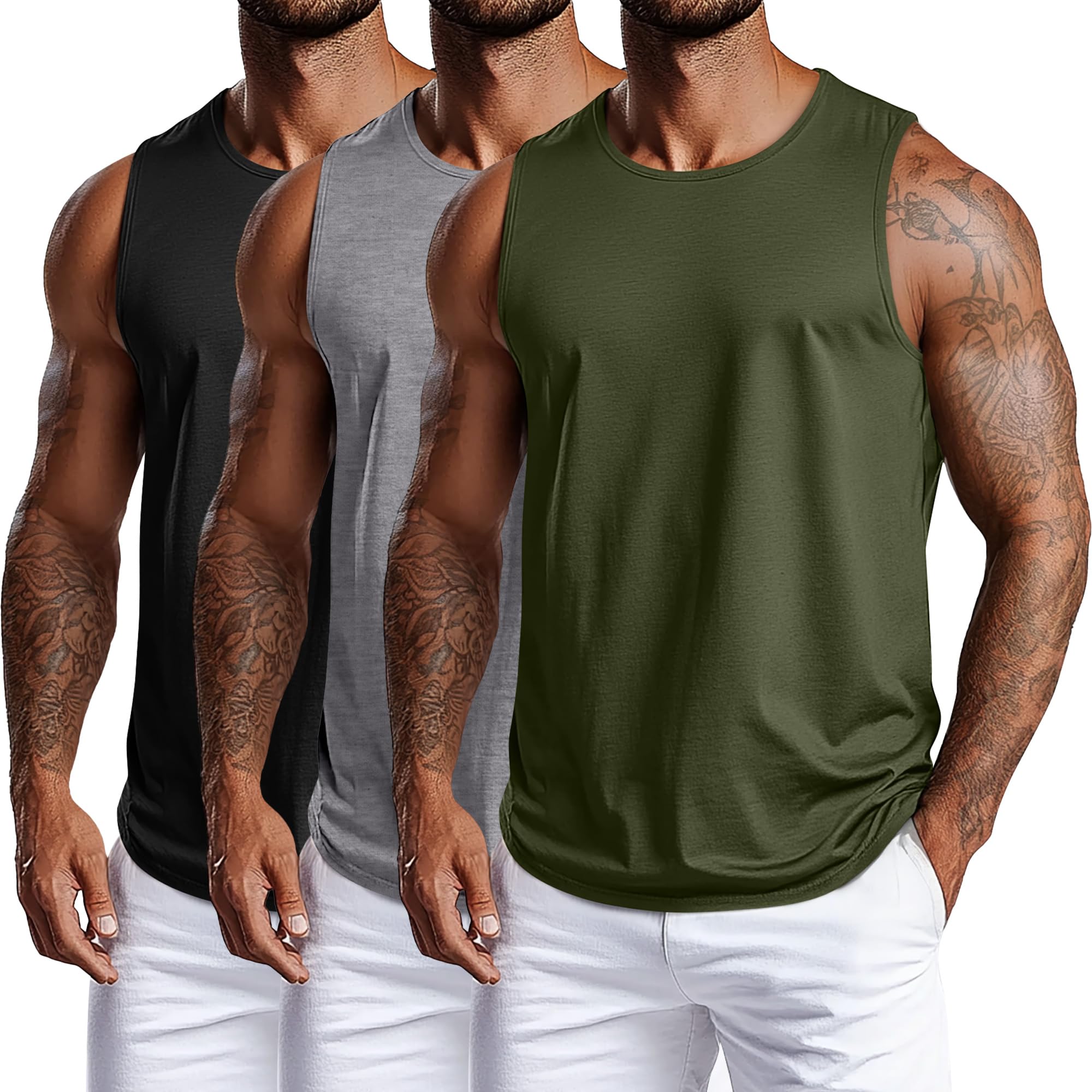 Evervibe Big and Tall Cotton Tank