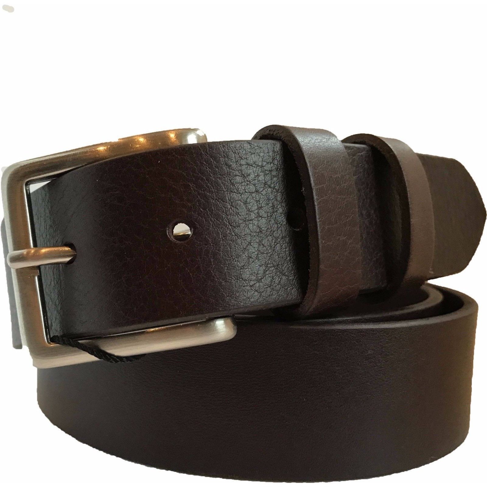 Italian Belt Company Men's Brown Belt Classic 100% Italian Full Grain Single Skin Hide Leather Belt 40Mm (Xl 38-41 Inches)