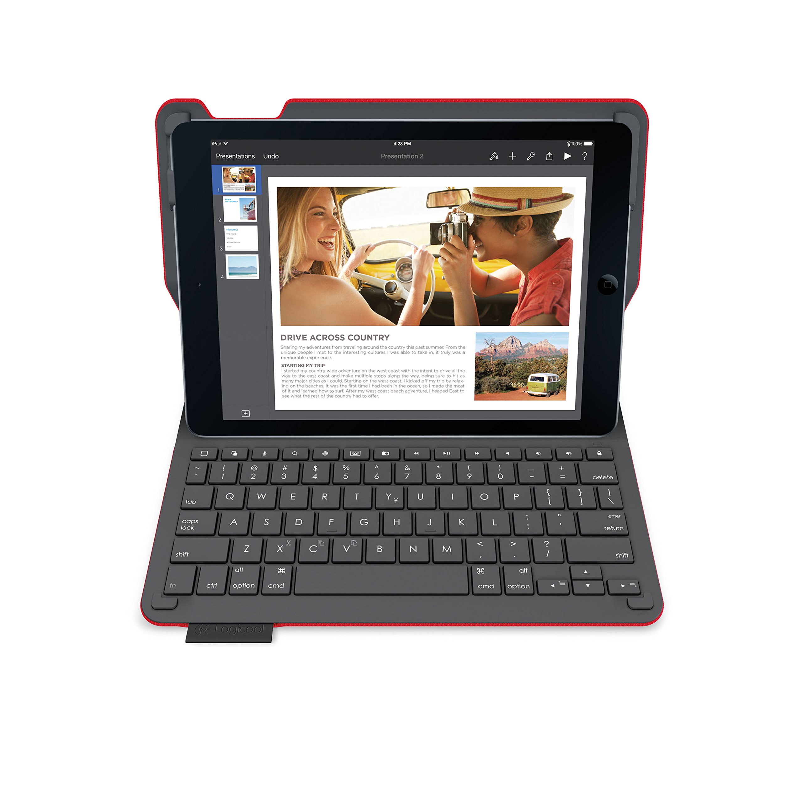 Amazon.co.jp: LOGICOOL キーボード⼀体型保護ケース for iPad Air 2 