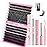 FADLASH Lash Extension DIY Kit Lash Clusters D Curl Cluster Lashes with Lash Bond and Seal Cluster Lashes Glue Remover Lash Tweezers for DIY Eyelash Extension at HomeKit 60D+80D-0.07D-12-18MIX