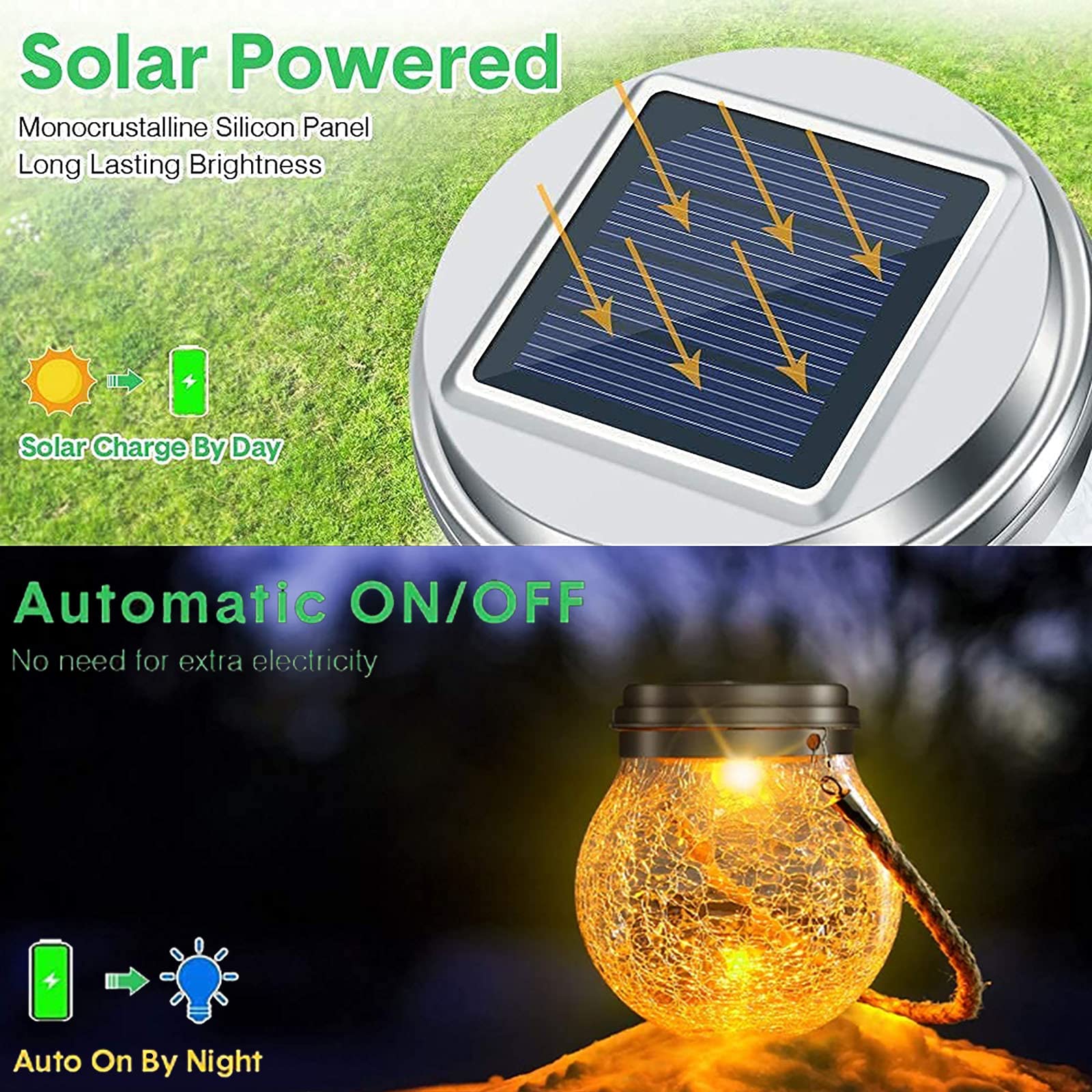 SALCAR 10m Luci Stringa Solari da Esterno, Solare Catena Luminosa di 40 luci LED con Lanterne in Tessuto Impermeabile Bianco, Estate Luci Solare Decorativa per Giardino - Bianco Caldo