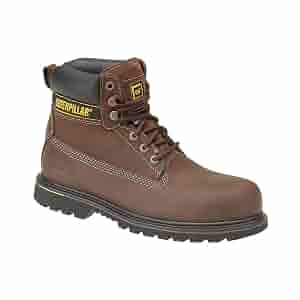 Chaussures De Travail CAT Holton SB - Cuir, Semelle HRO SRC, Sécurité Et Confort