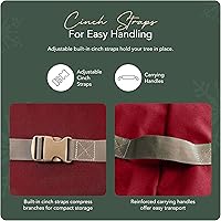 Vista 5 de Covermates Keepsakes - Bolsa vertical de almacenamiento para árbol de Navidad, árboles resistentes para cubiertas de clósets, poliéster 300D