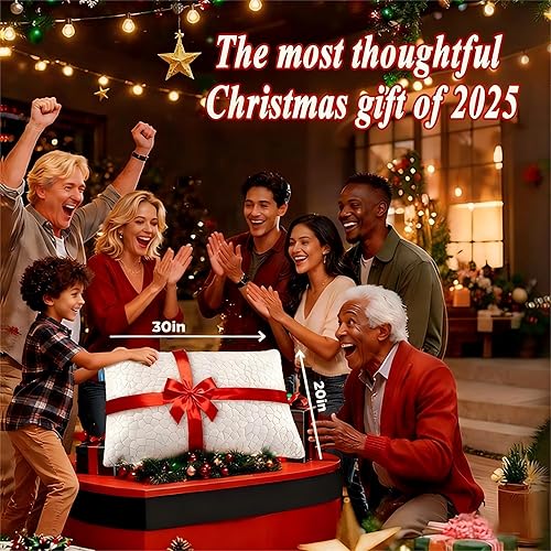 Miniatura 35 de SUPA MODERN Almohadas de cama refrescantes para dormir, 1 paquete de almohadas de espuma viscoelástica trituradas, almohada fresca ajustable