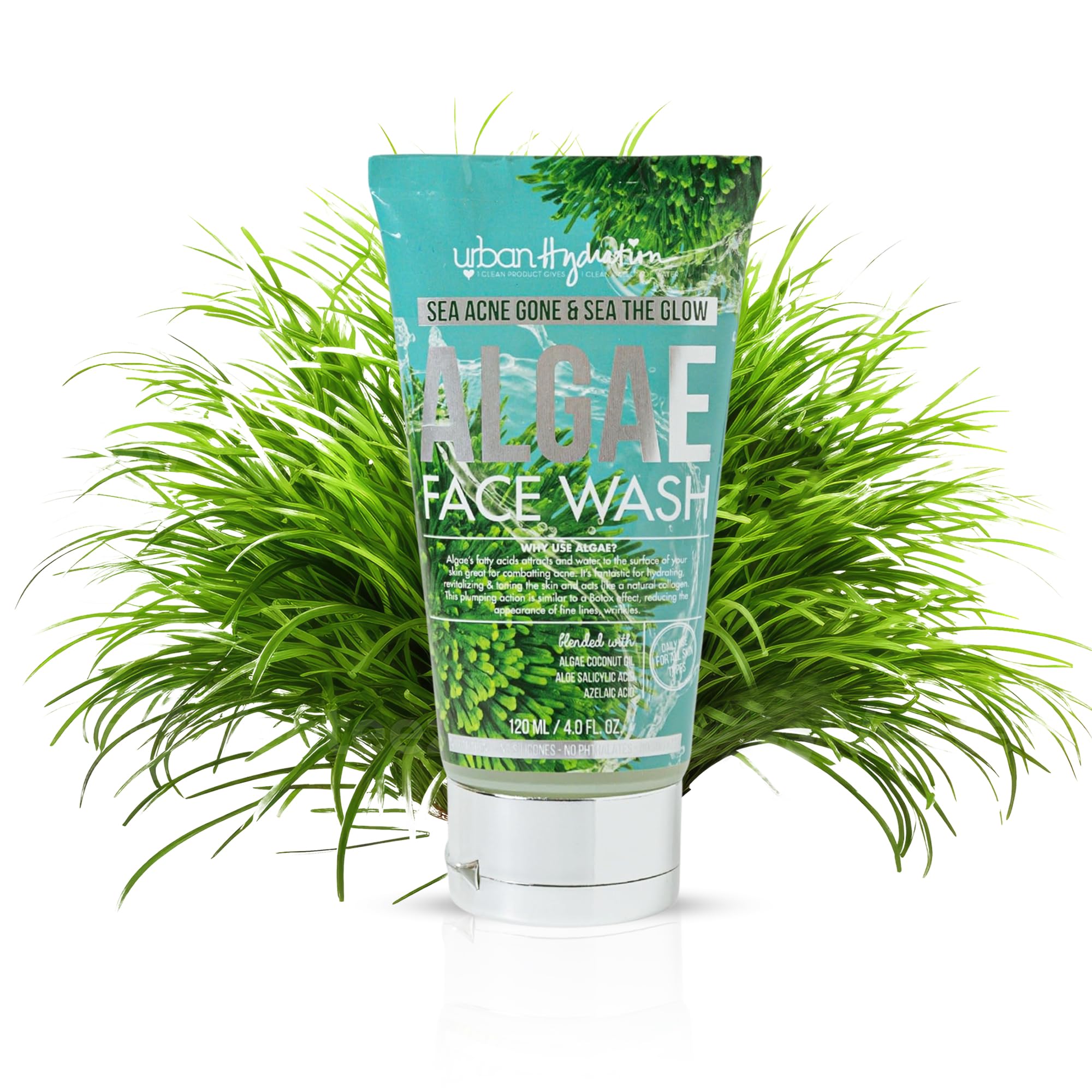 Sea Acne Gone Algae Face Wash | Helps with Acne, Reduces Redness and Inflammation For All Skin Types | 4 Fl Ounces