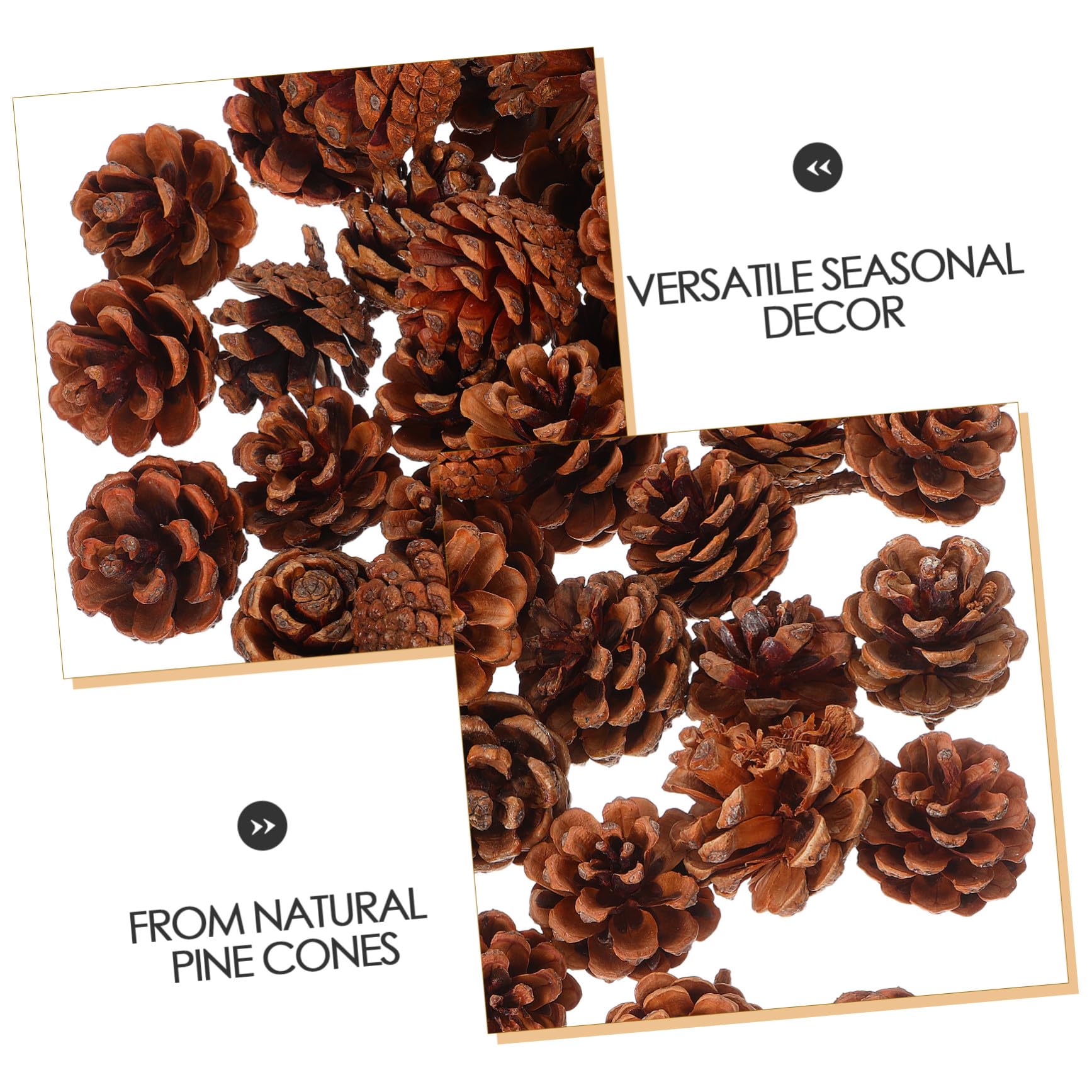 ULTECHNOVO 130stücke Kleine Tannenzapfen für Herbst und Winter DIY-bastelmaterial Vasenfüller Thanksgiving und Weihnachtsdekoration
