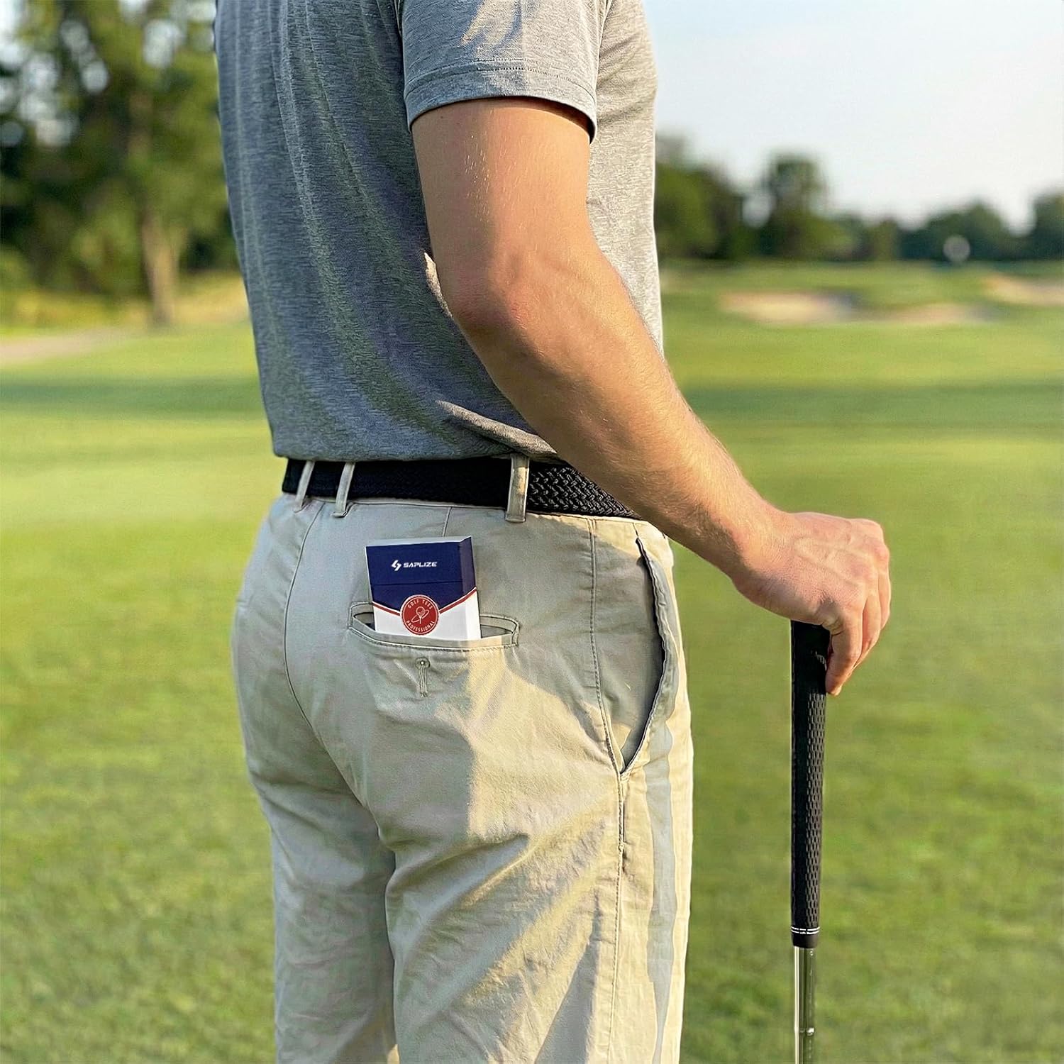 SAPLIZE Bamboo Golf Tees Pack of 100 or 150, Four Size Options (3-1/4", 2-3/4", 2-1/8", 1-1/2"), Stable and Reliable Golf Tees, Available in Natural Color