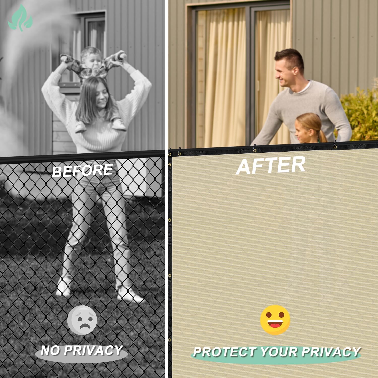 4' x 25' Brown + 6' x 40' Beige Privacy Fence Bundle