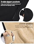 TACVASEN Men's Hoodie Winter Full Zip Heavyweight Fleece Sherpa Lined Warm Sweatshirt Work Casual Hoodies