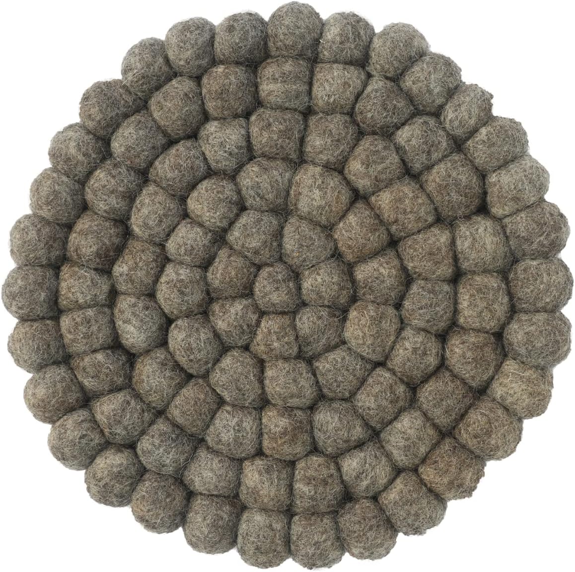 Nepal Style Colourful Woolen Round Trivet Heat Resistant Matt for