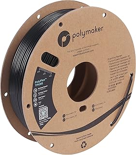 2.85mm(3mm) TPU Filament 2.85 Black, 750g Shore 95A Flexible Filament 2.85mm, Polymaker PolyFlex TPU95 3D TPU Filament 3mm Black Soft Filament, Print with 2.85mm Openning 3D Printers Only