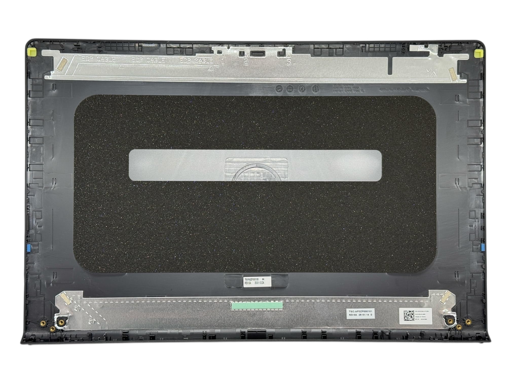LCD Back Cover for dell Inspiron 15 3510, 3511, 3515, 3520 (2022 Year), 3525, 3530 3535, Vostro 3510, 3511, 3515, 3520, 3525, Model VW3N0, 0VW3N0 DW3N0 RHJ Carbon Black