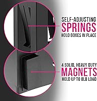 Vista 3 de TCP Global Soporte para guantes para montaje en pared, dispensador de guantes, soporte de caja de pañuelos para montaje en pared, dispensador