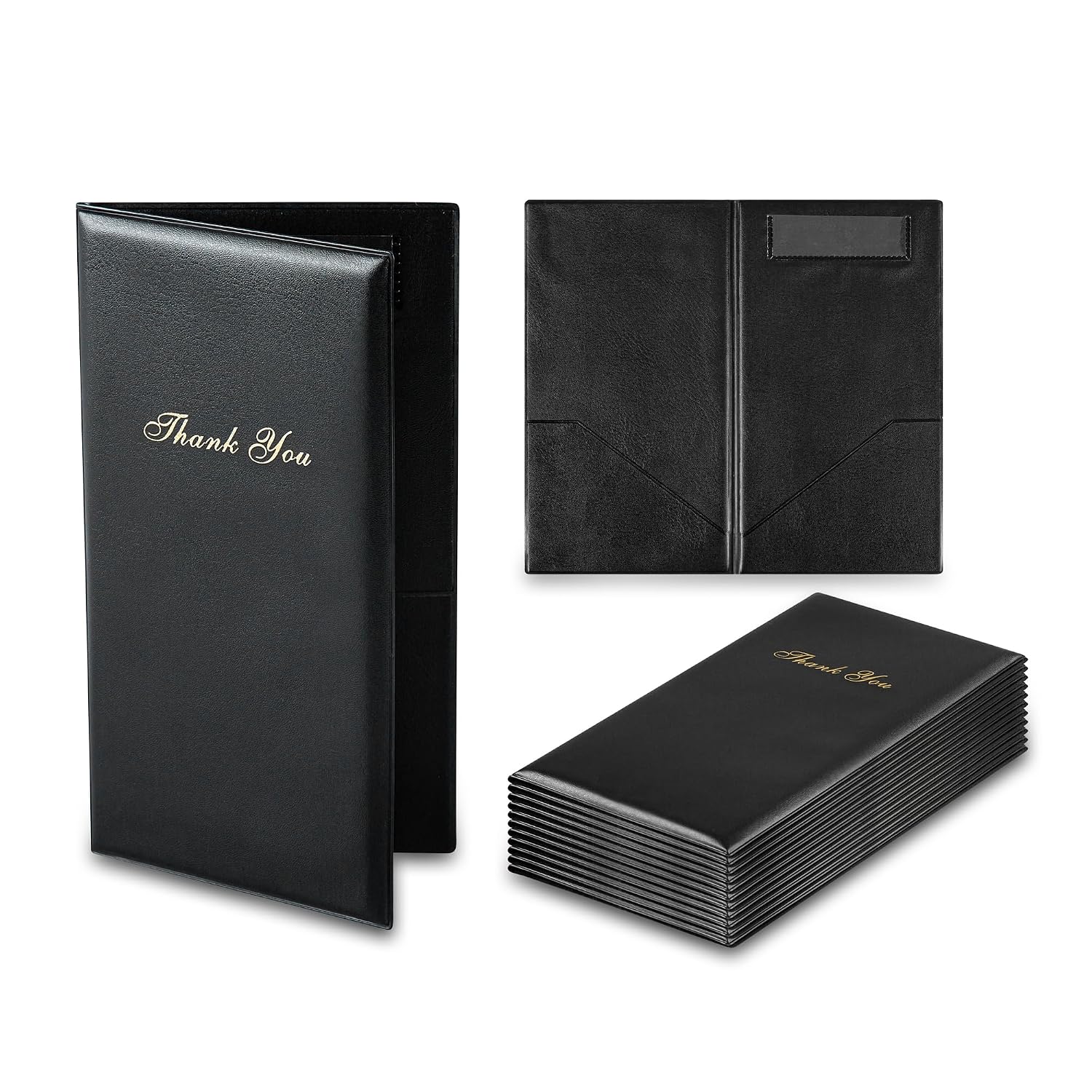Restaurantware Black Guest Check Presenter, 12 Pack